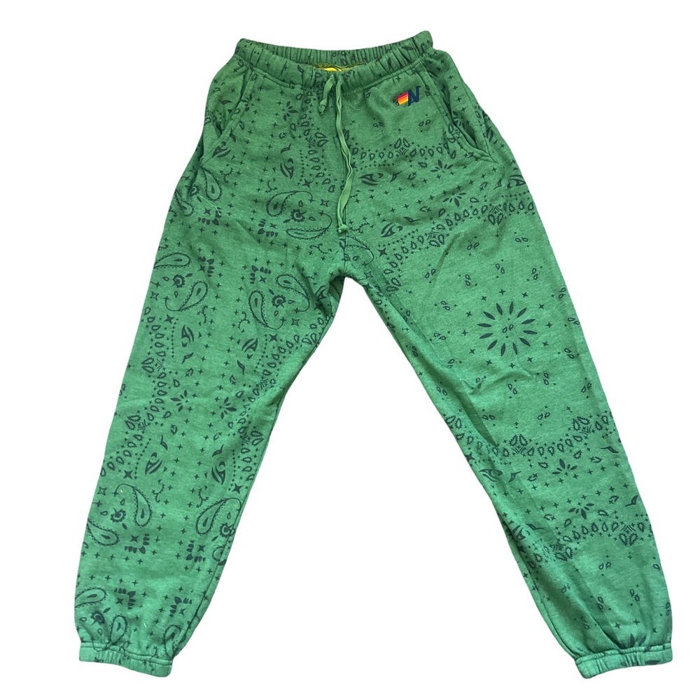 Aviator Nation Emerald Patterned Joggers